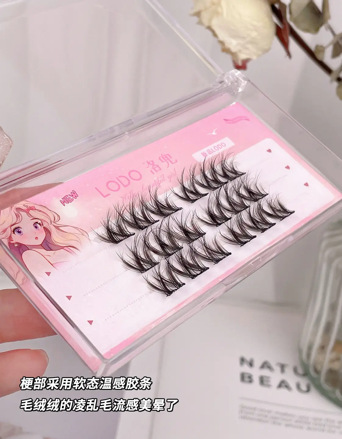 Gel-Free False Eyelashes Mink Eyelashes Messy Thick — feature 2