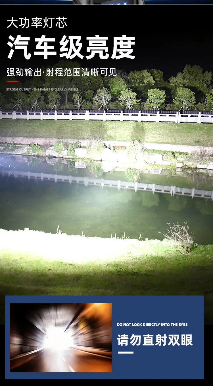 Cross-border Quad-Core Strong Light Flashlight with Type-C Charging — feature 4