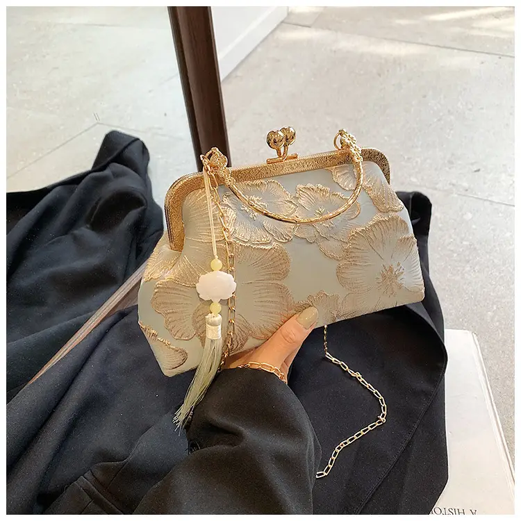 Gold Floral Cheongsam Bag for Women 2024 — feature 19
