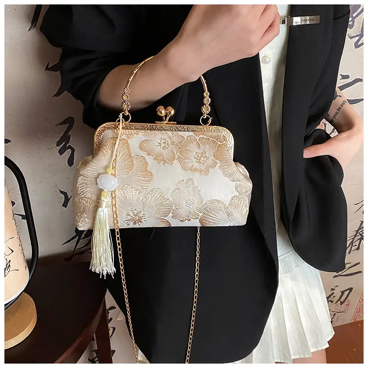 Gold Floral Cheongsam Bag for Women 2024 — feature 6