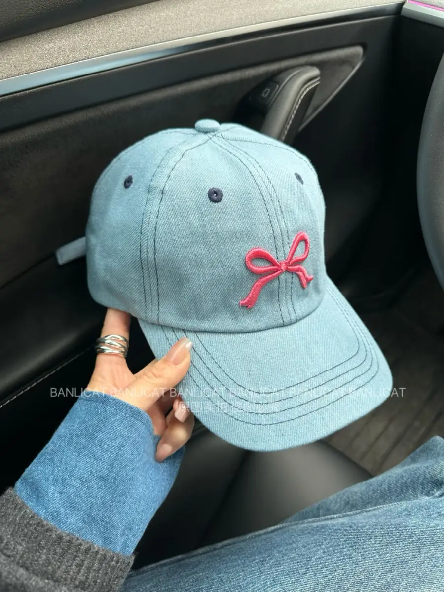 2024 Bow Cowboy Baseball Cap for Women - Image 3