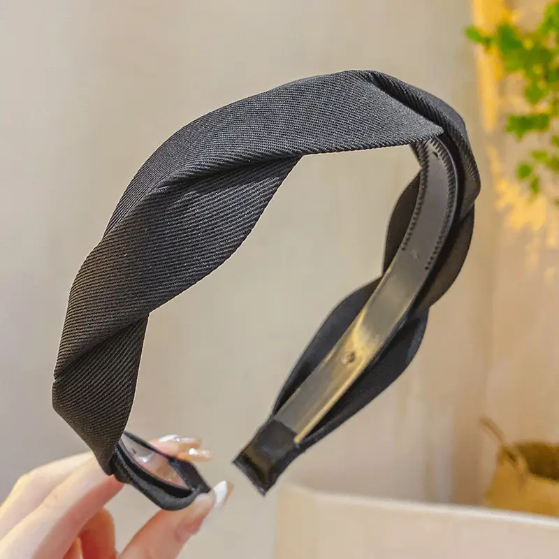 Women's Summer Hair Pressing Headband Brown Patterned - Image 2