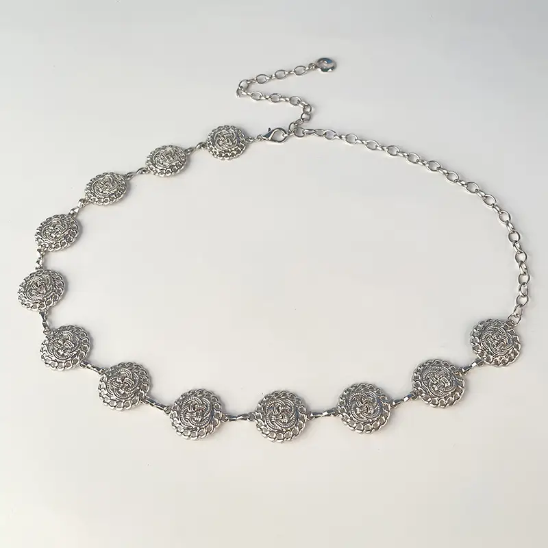 Vintage Ethnic Metal Waist Chain for Women - Image 6