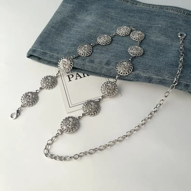 Vintage Ethnic Metal Waist Chain for Women — feature 12