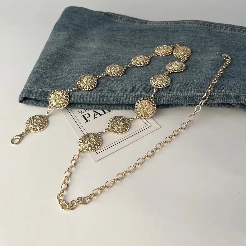 Vintage Ethnic Metal Waist Chain for Women — feature 13