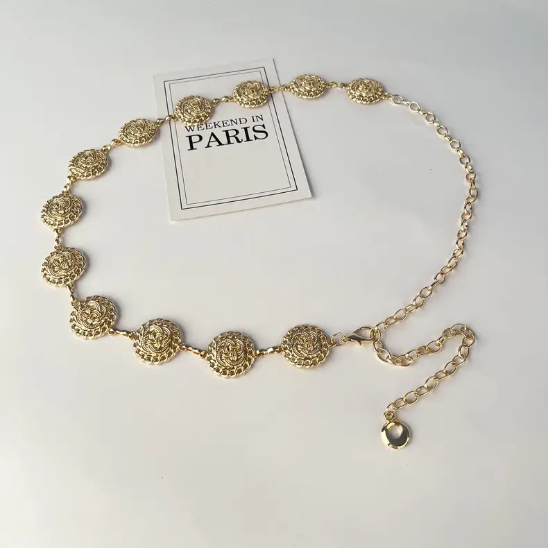 Vintage Ethnic Metal Waist Chain for Women — feature 15