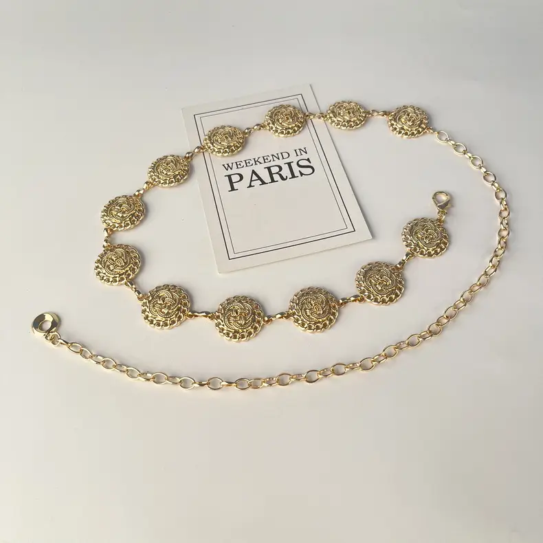 Vintage Ethnic Metal Waist Chain for Women — feature 16