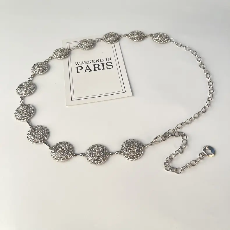 Vintage Ethnic Metal Waist Chain for Women — feature 17