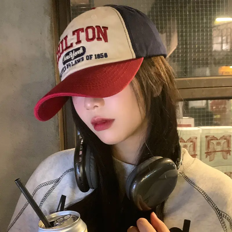 Chelton Leather Baseball Cap Women Red White Wide Brim - Image 11