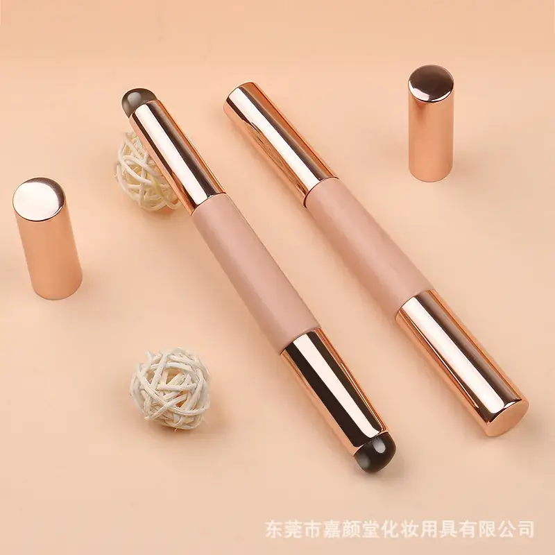Double Headed Silicone Lip Brush Single Use Q Cap