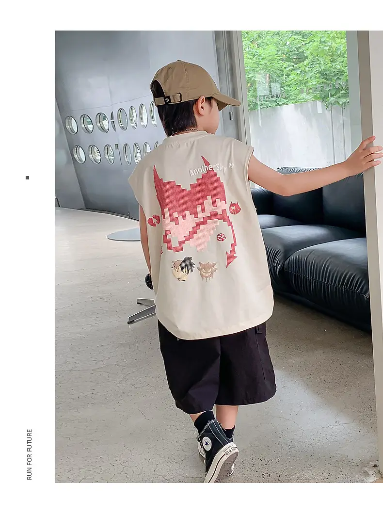 Boys Sleeveless T-Shirt Summer Dress 2025 New Korean Style — feature 20