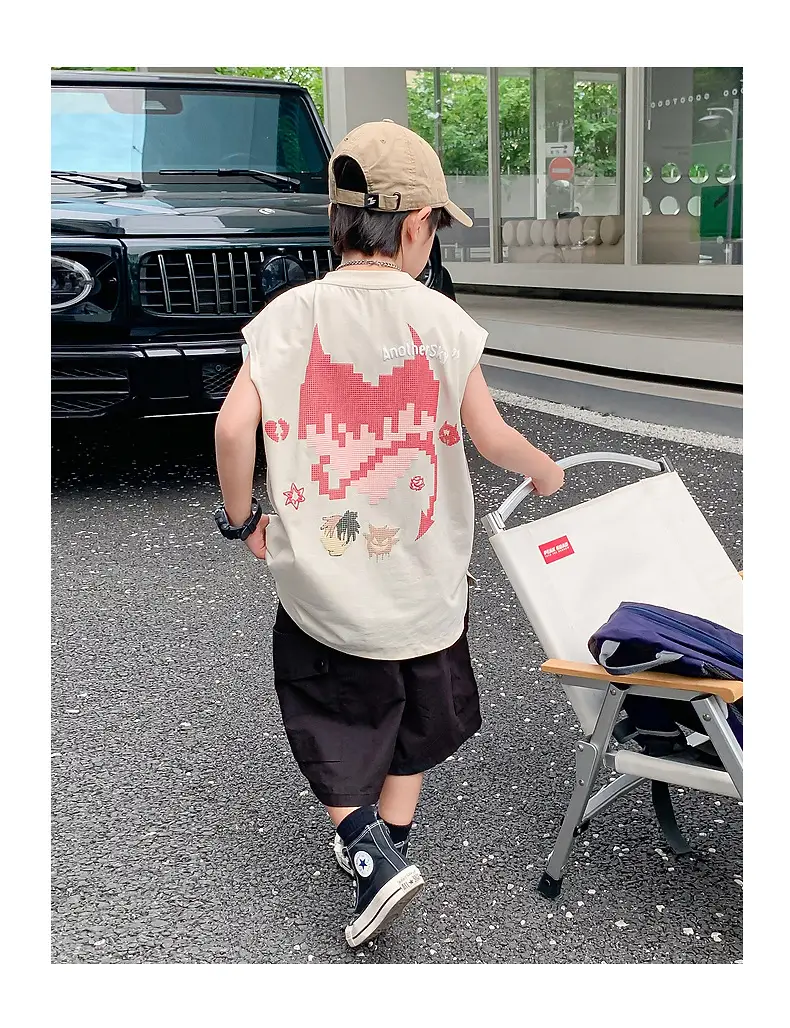 Boys Sleeveless T-Shirt Summer Dress 2025 New Korean Style — feature 22