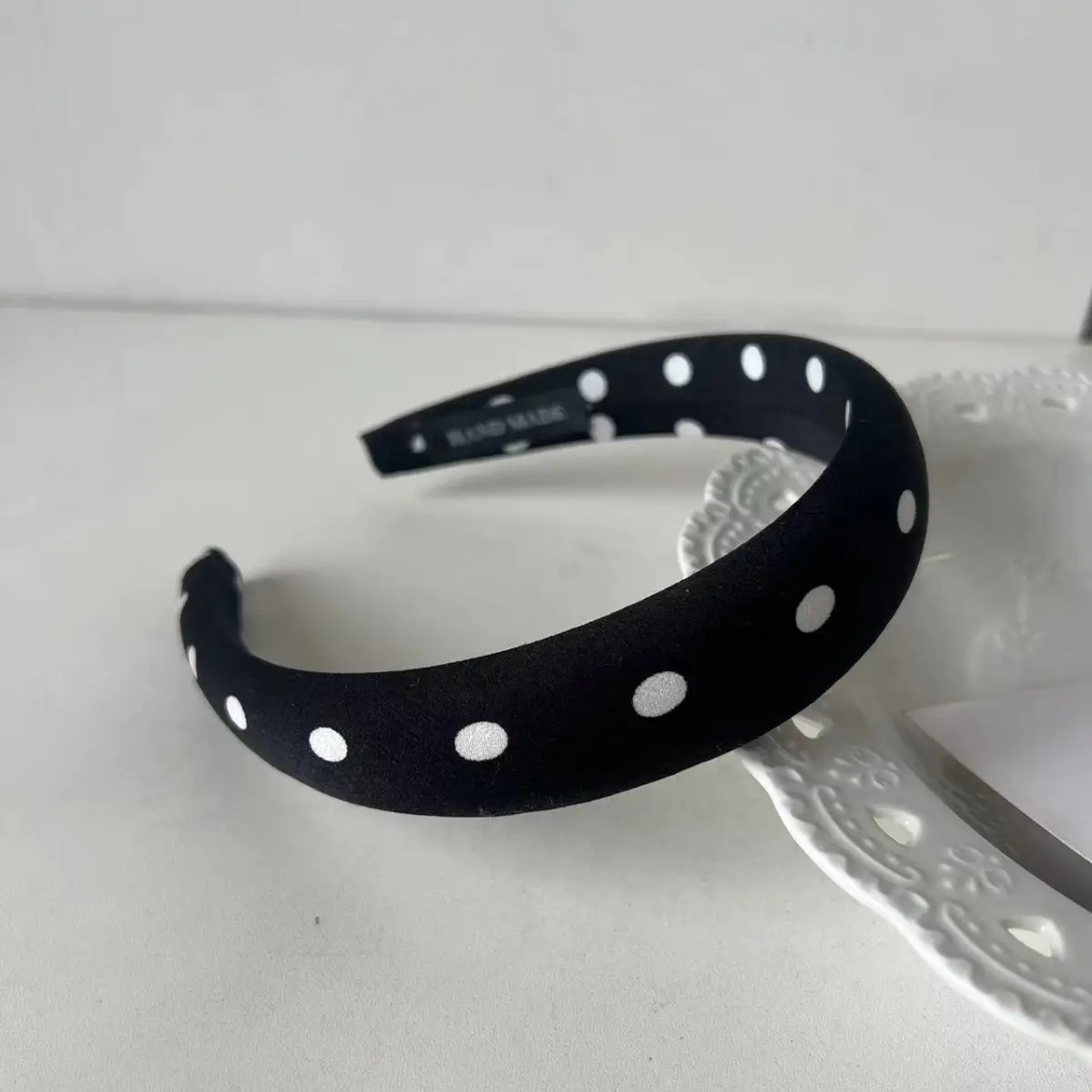 Black Wave Dot Hair Hoop for Women — feature 5