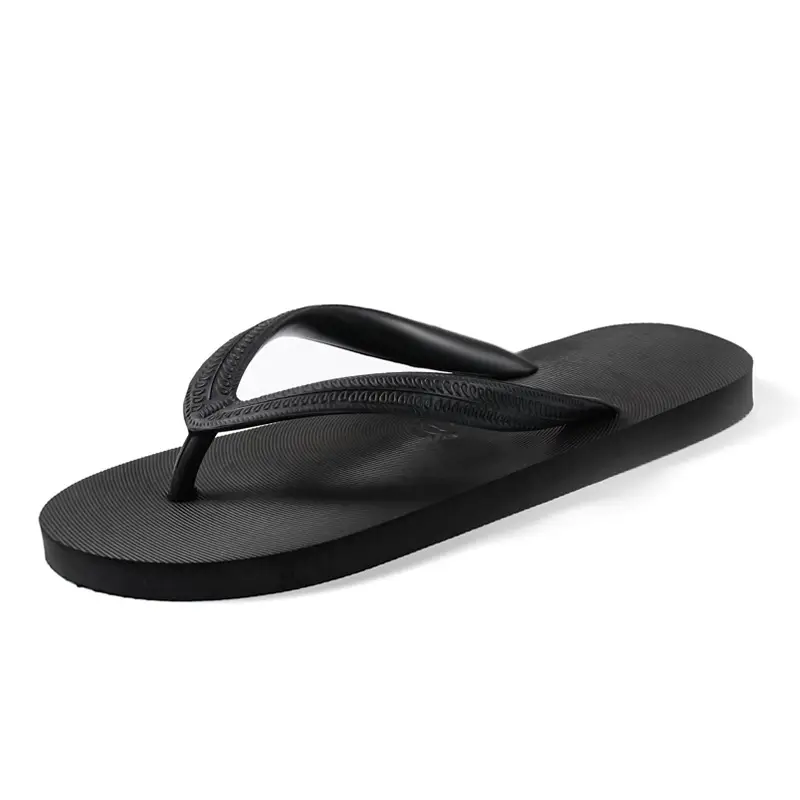 Men's Black Slip-On Casual Flip Flops Summer Wear - Image 6