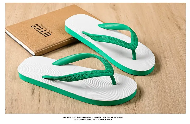 Men's Black Slip-On Casual Flip Flops Summer Wear — feature 2