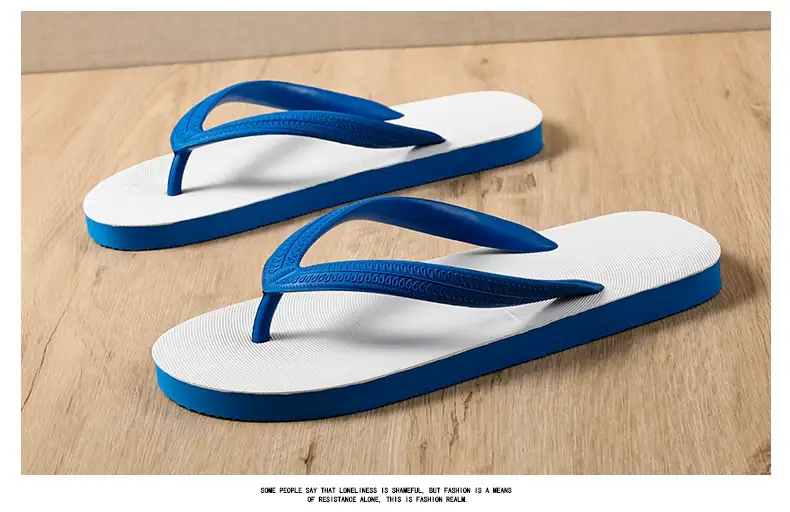 Men's Black Slip-On Casual Flip Flops Summer Wear — feature 3