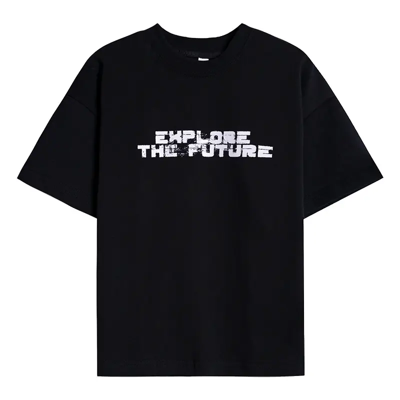 Boys Black Korean Short Sleeve T-Shirt 2024 - Image 6