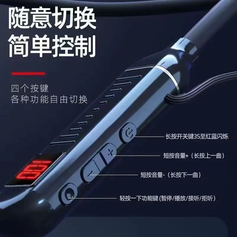 Neck-Hanging Bluetooth Headset with Digital Display - Image 5