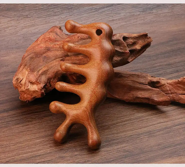 Golden Sandalwood Scalp Massage Comb 5.5cm — feature 11