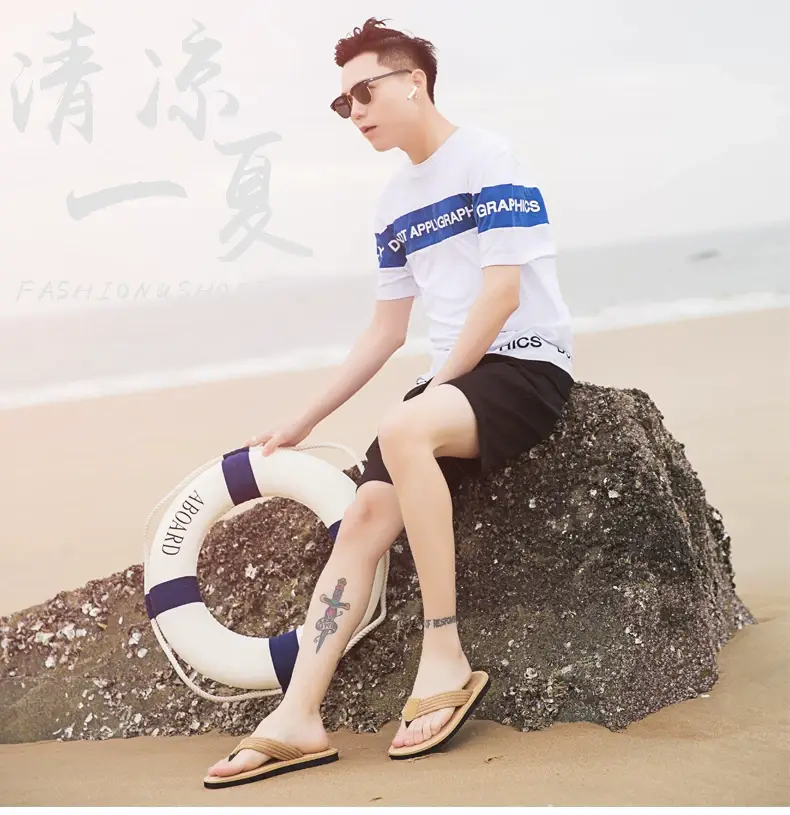 Flip-flops Men's Clip Casual Soft Bottom Casual Outdoor Wear Summer Lightweight Wear-resistant Beach Sandals — feature 9