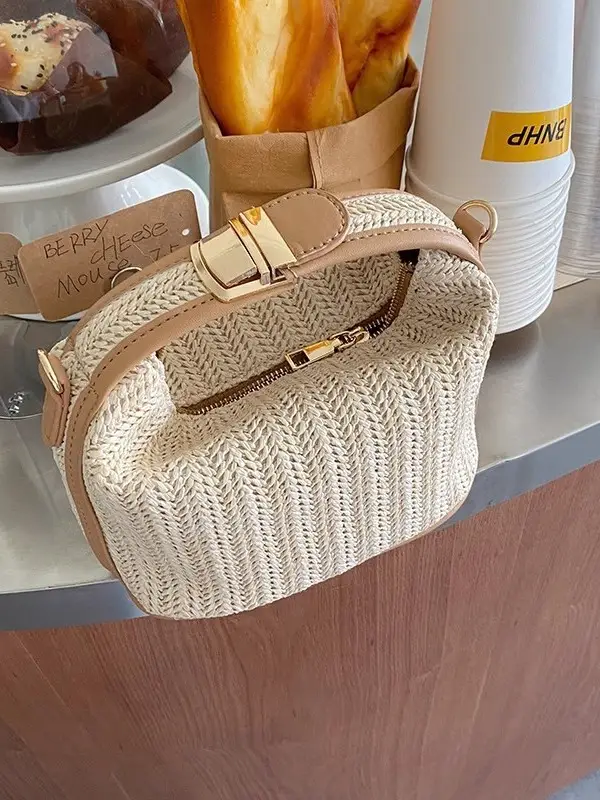 2026 Straw Handbag for Women Woven Shoulder Crossbody - Image 5