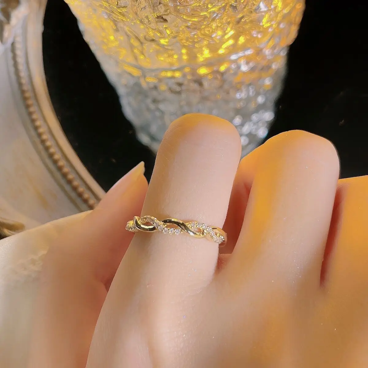 Love Five-Peared Star Ring for Women Gold Plated