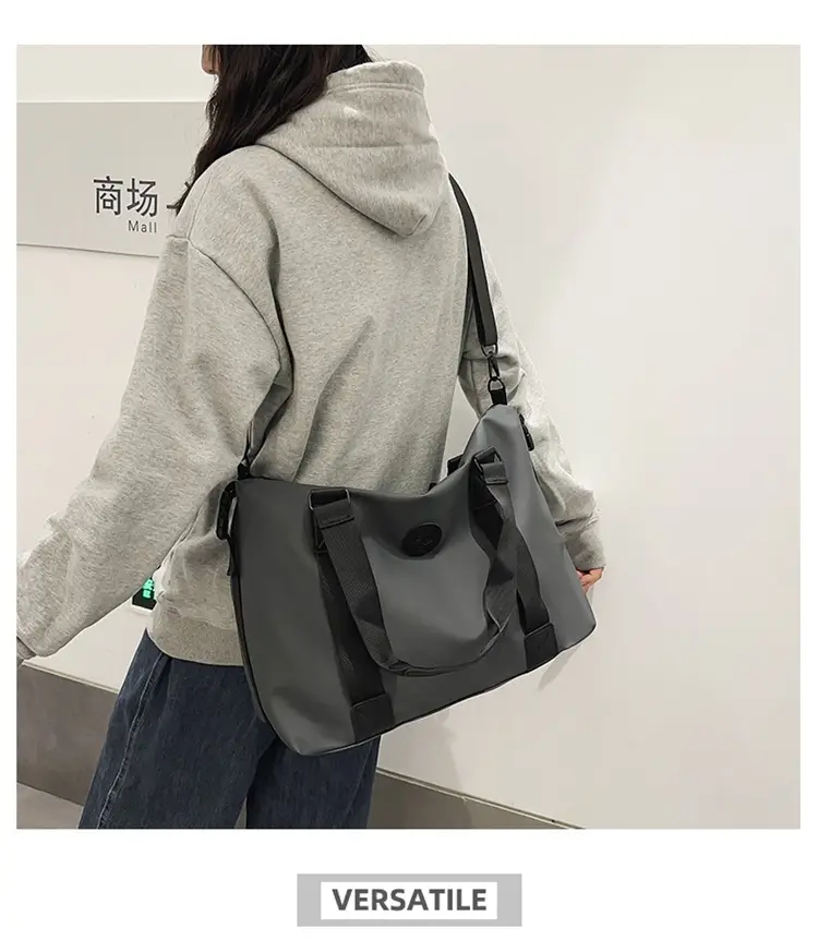 Lightweight Satchel Travel Bag Black Shoulder Crossbody Sports Storage — feature 11