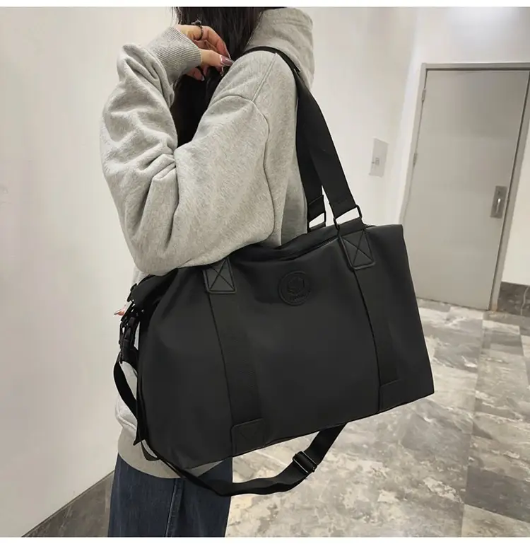 Lightweight Satchel Travel Bag Black Shoulder Crossbody Sports Storage — feature 17