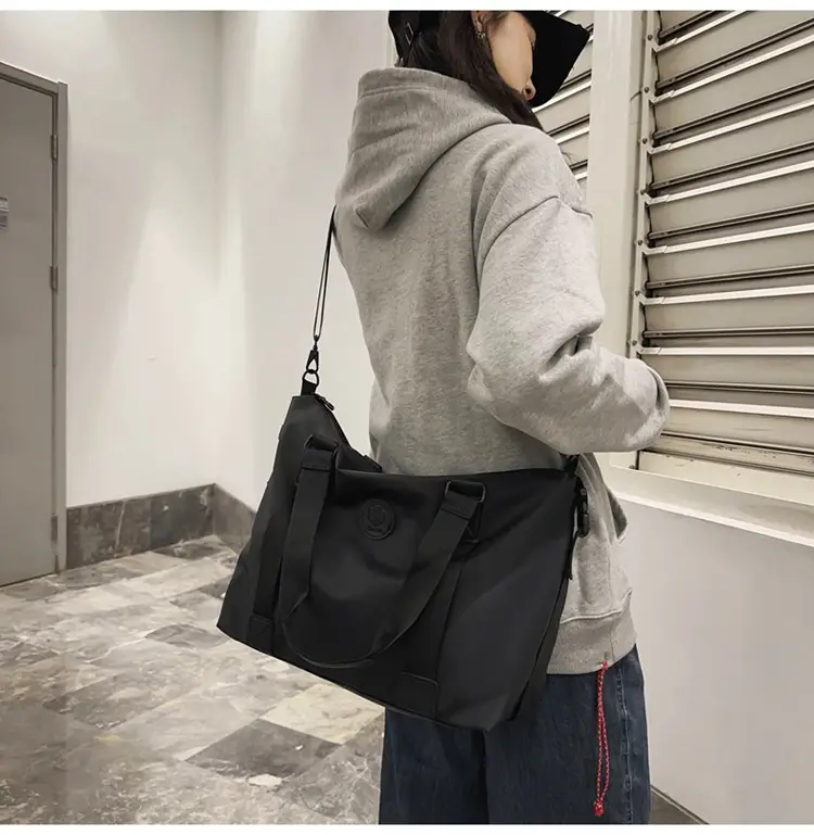 Lightweight Satchel Travel Bag Black Shoulder Crossbody Sports Storage — feature 19