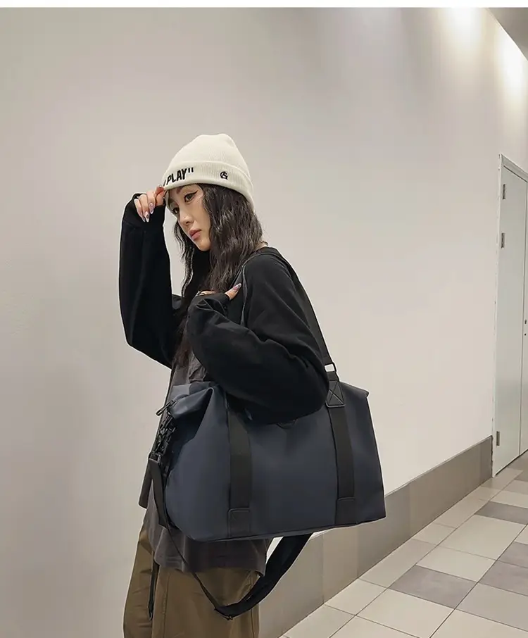 Lightweight Satchel Travel Bag Black Shoulder Crossbody Sports Storage — feature 2