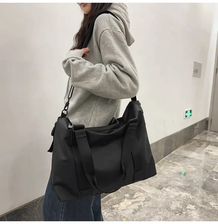 Lightweight Satchel Travel Bag Black Shoulder Crossbody Sports Storage — feature 23