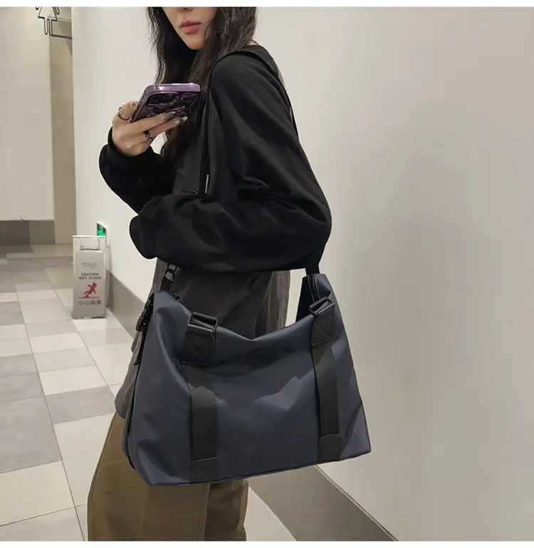 Lightweight Satchel Travel Bag Black Shoulder Crossbody Sports Storage — feature 28