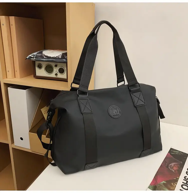 Lightweight Satchel Travel Bag Black Shoulder Crossbody Sports Storage — feature 43