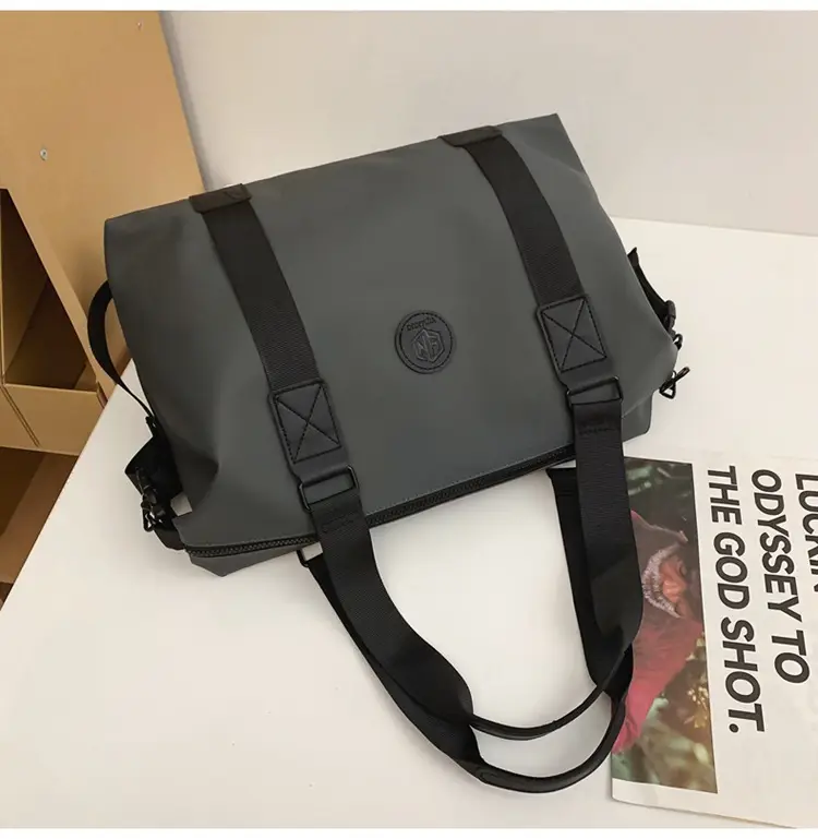Lightweight Satchel Travel Bag Black Shoulder Crossbody Sports Storage — feature 49