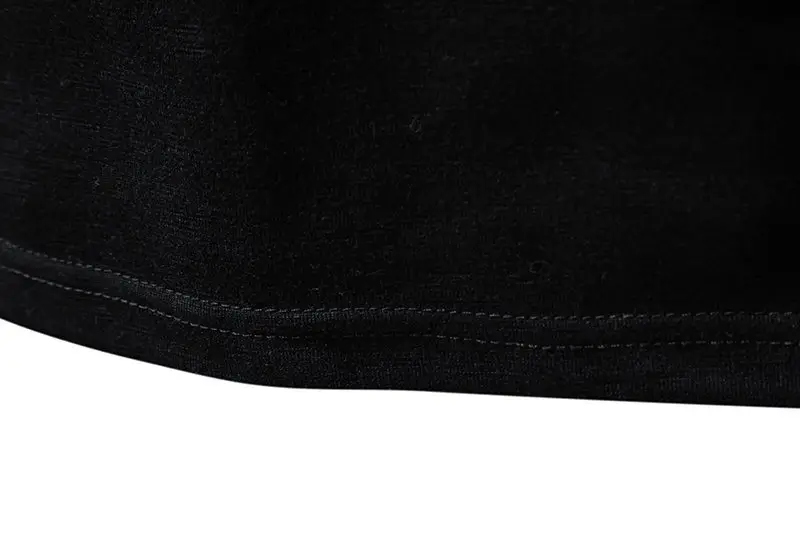 Men's V-neck T-shirt Olive Green 4-Button Slub Cotton — feature 16