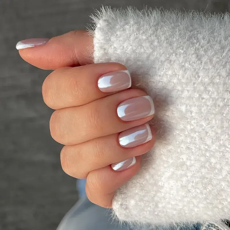 Cross-border French fake nails with bow design 24 pcs - Image 10