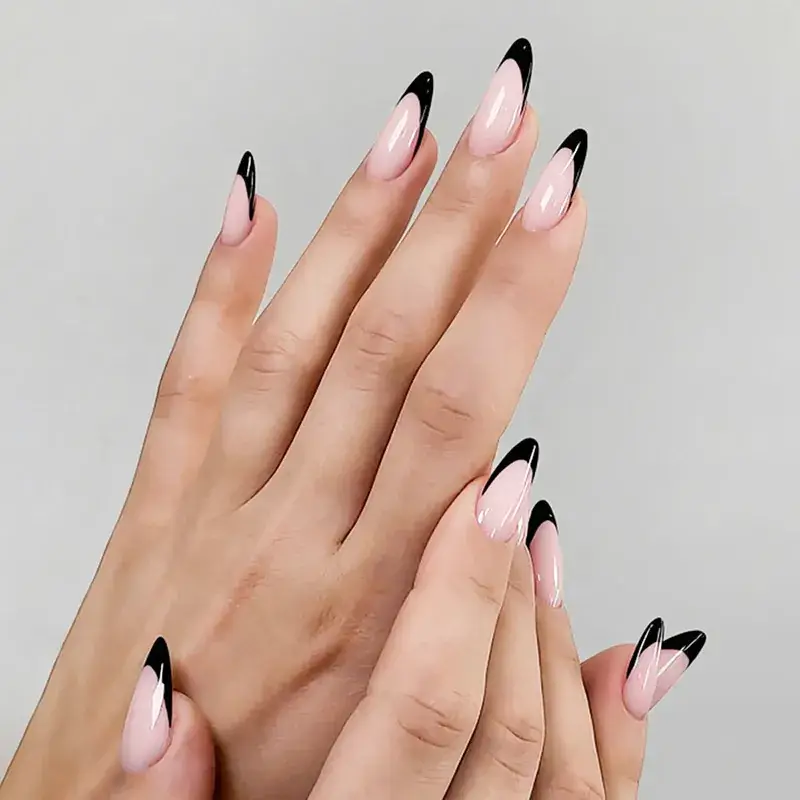 Cross-border French fake nails with bow design 24 pcs - Image 8