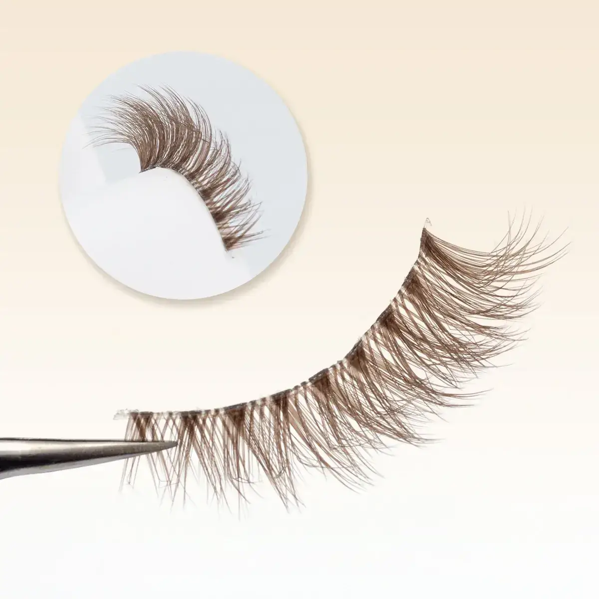 Meiyi 3D Synthetic Eyelashes Brown 3 Pairs — feature 13