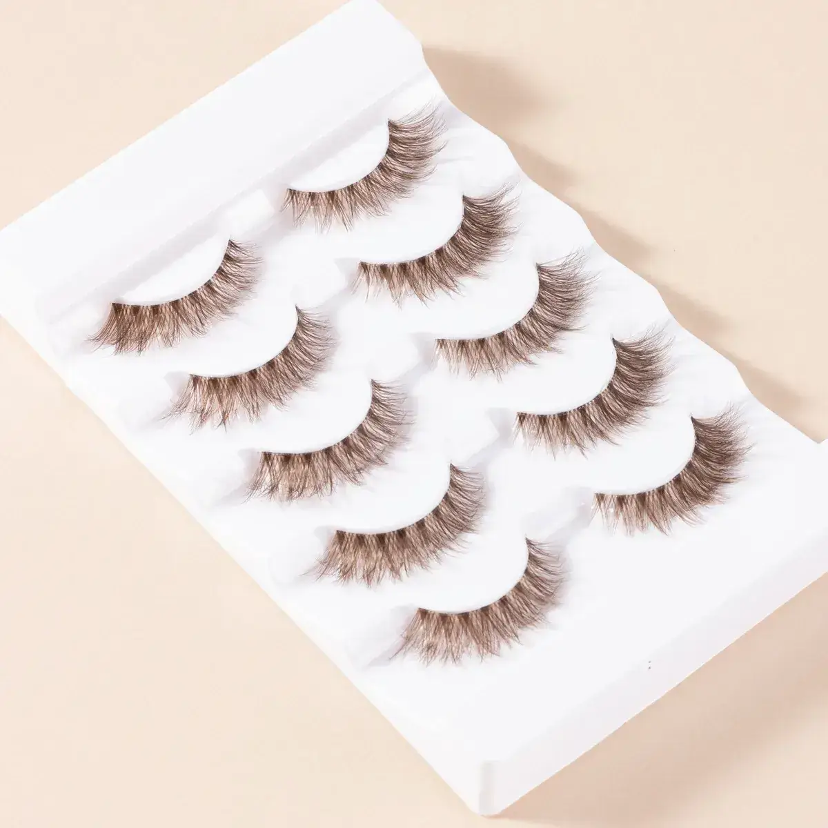Meiyi 3D Synthetic Eyelashes Brown 3 Pairs - Image 7