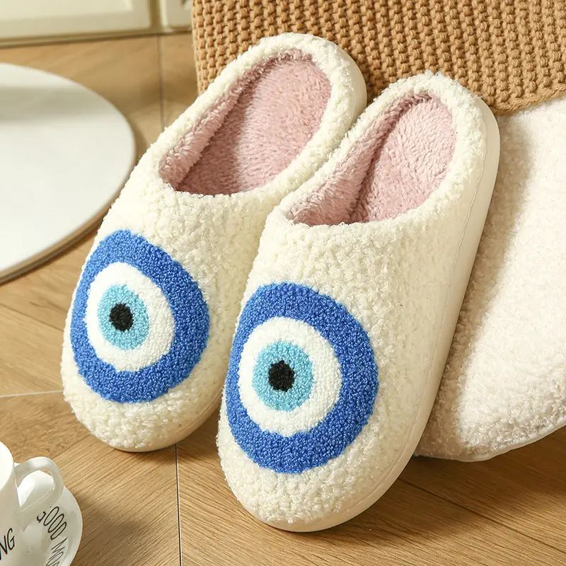 Cross-Border Cute New Christmas Elk Cotton Slippers for Women Winter Ins Warm Home Indoor Couple Plush Outer Wear - Image 3