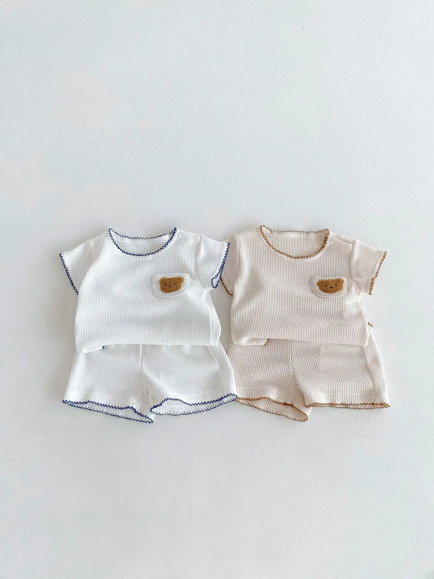 2024 Korean Style Boys White Bear Embroidered Suit — feature 13