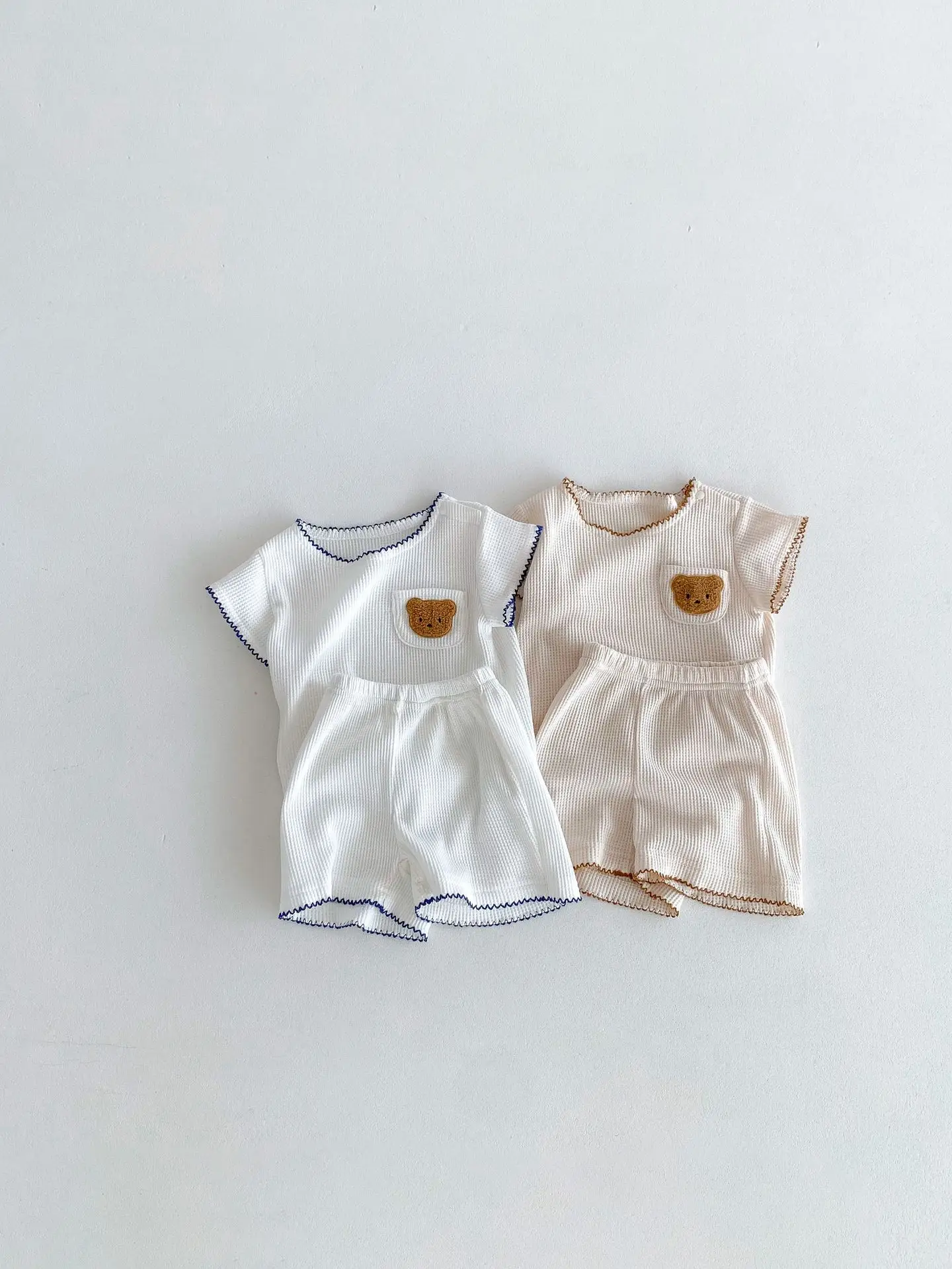 2024 Korean Style Boys White Bear Embroidered Suit — feature 14