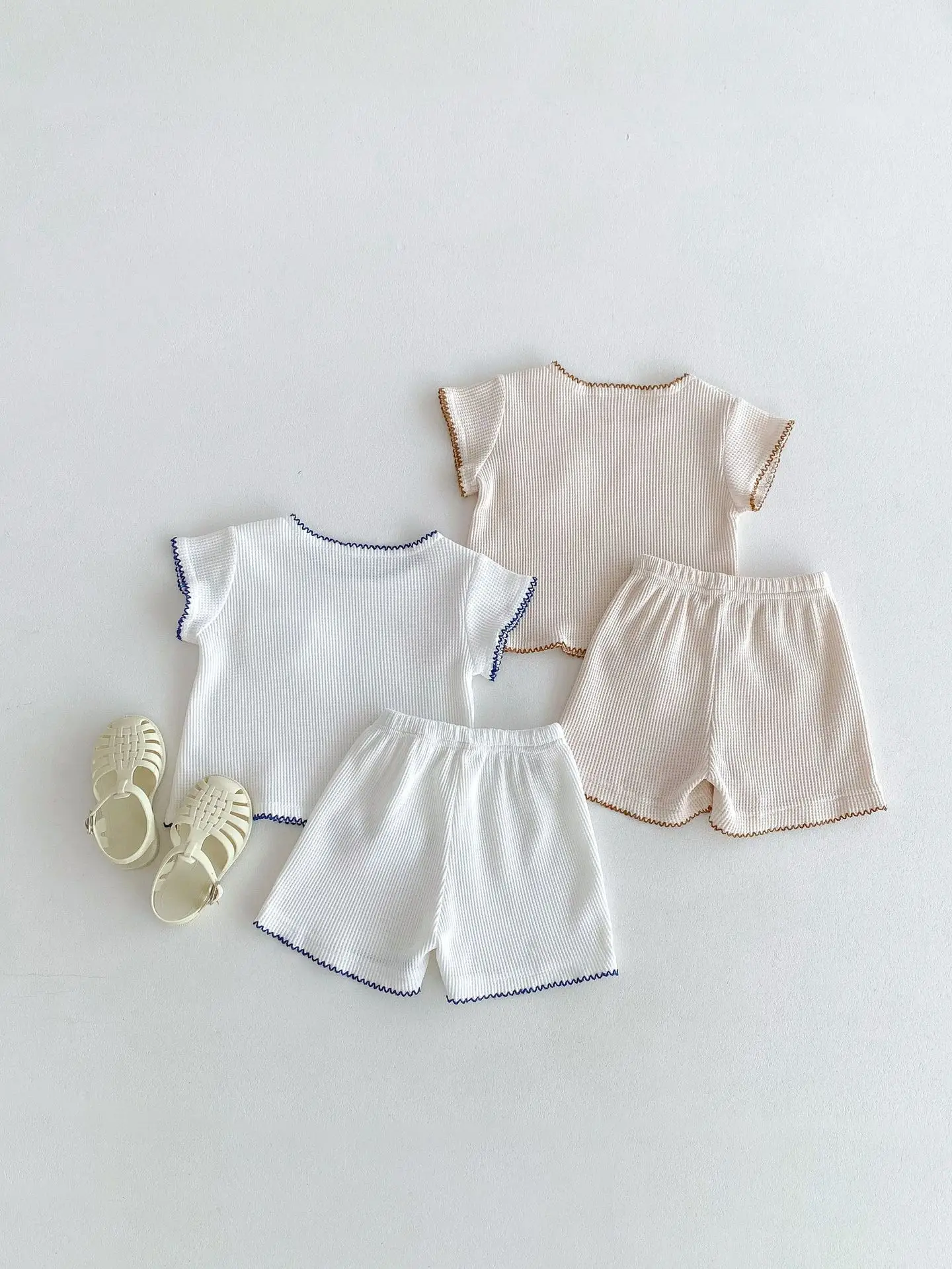 2024 Korean Style Boys White Bear Embroidered Suit — feature 15