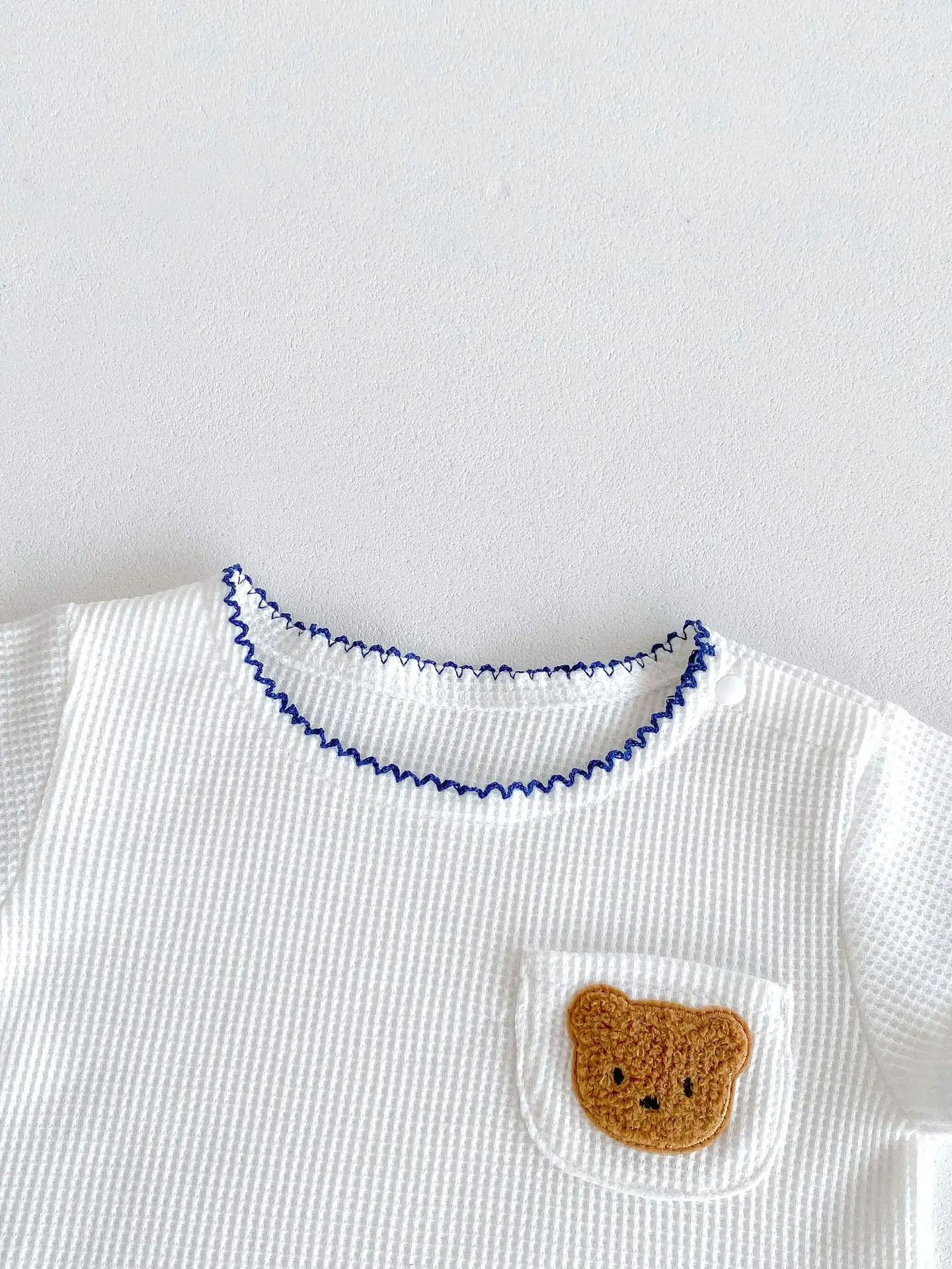 2024 Korean Style Boys White Bear Embroidered Suit — feature 17