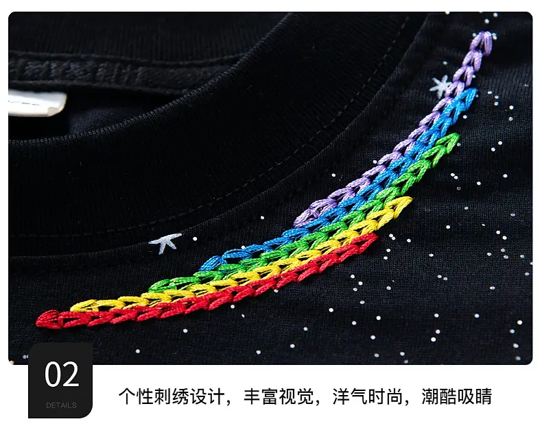 Boys Starry Sky T-Shirt 2026 Starry Blue Short Sleeve — feature 9