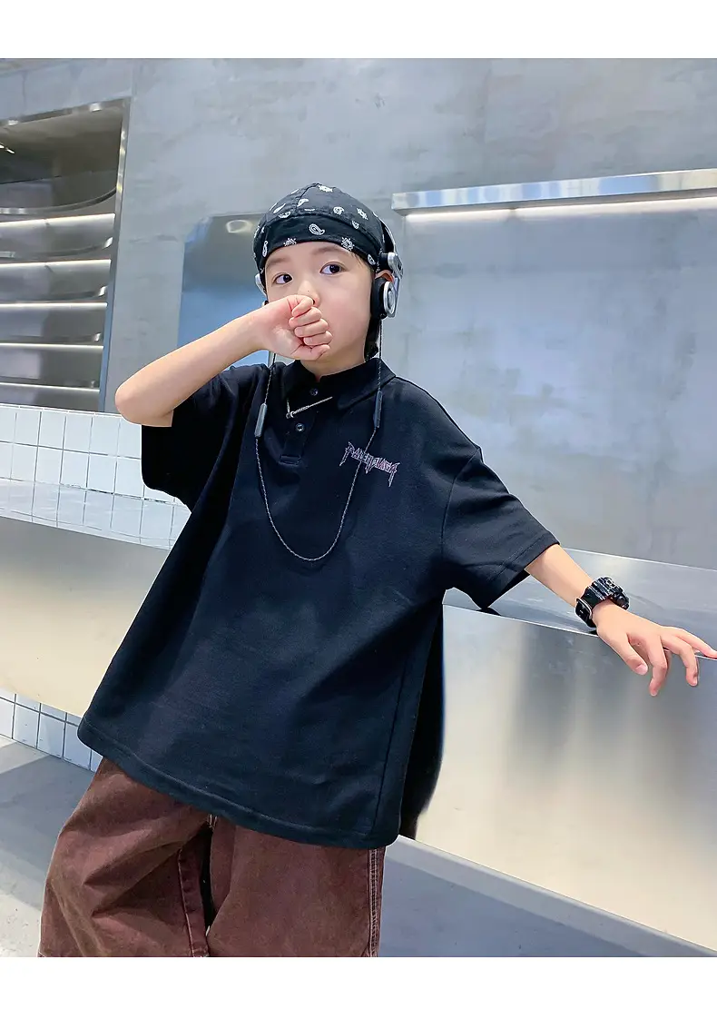 Boys Hip Hop Polo Shirt 2025 Medium to XL — feature 16