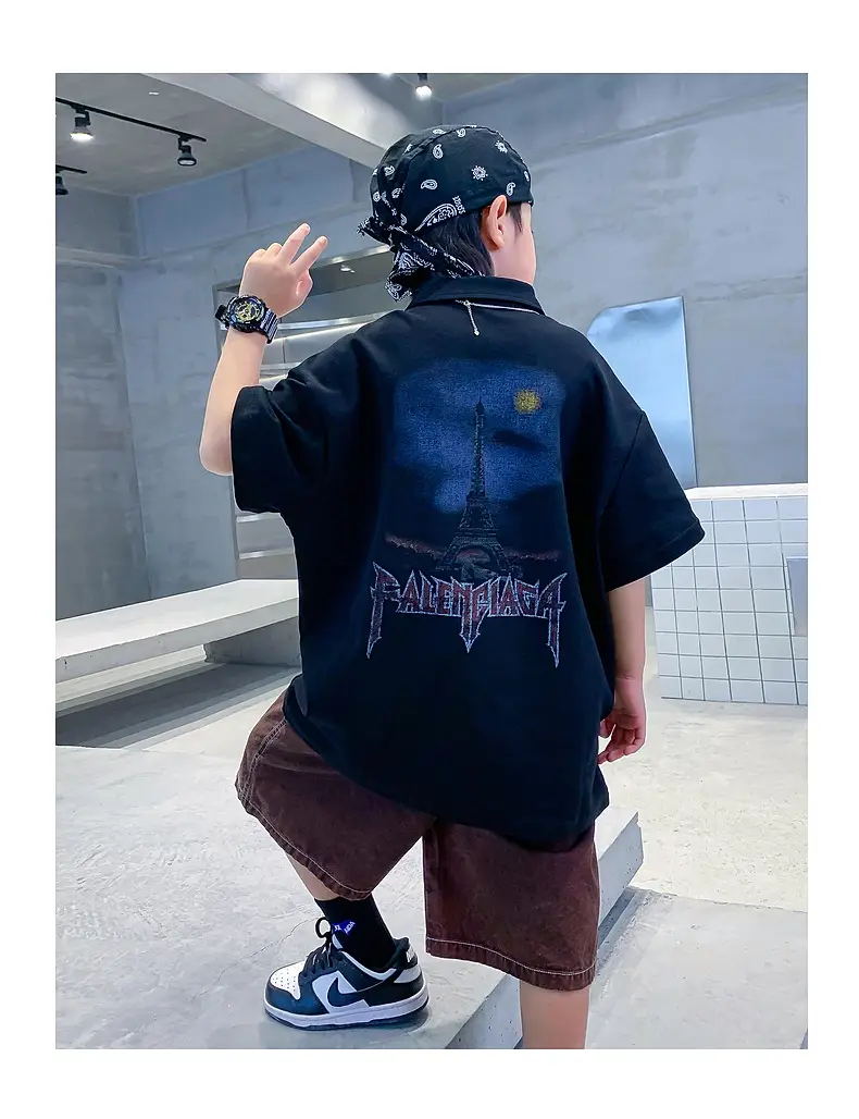 Boys Hip Hop Polo Shirt 2025 Medium to XL — feature 17