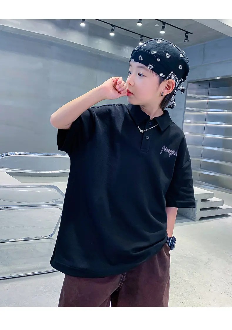Boys Hip Hop Polo Shirt 2025 Medium to XL — feature 19