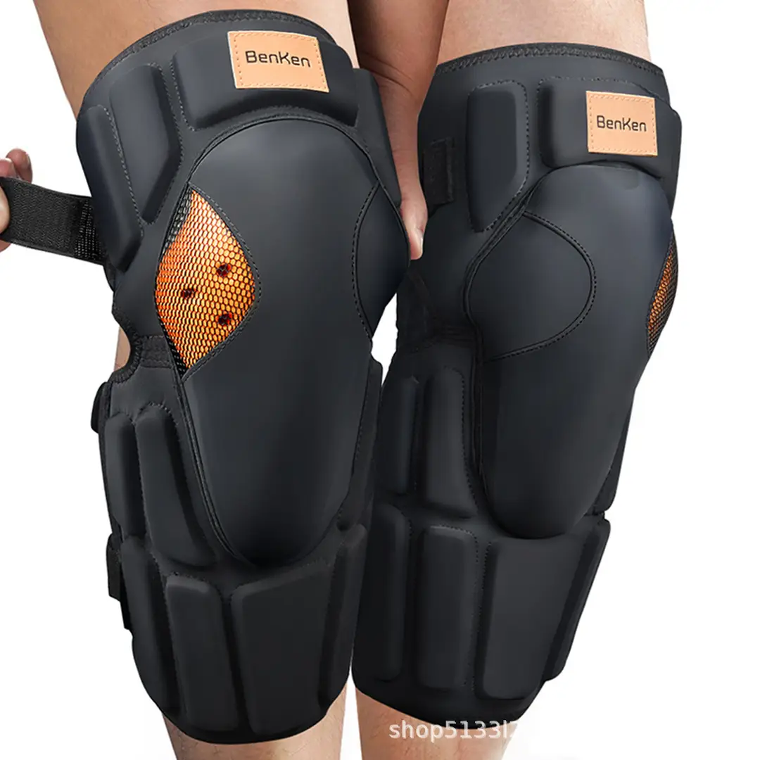 BenKen Professional Ski Sports Adult Long Knee Pads Wear-resistant Anti-fall Skating Protective Gear Skateboard Knee Joint Protection
