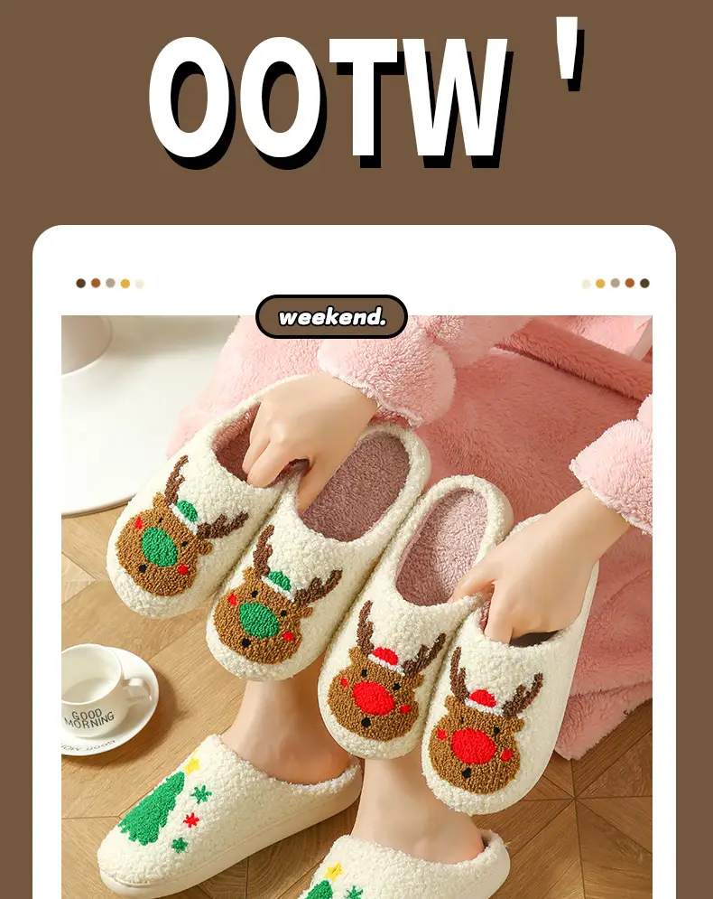 2024 Cartoon Cotton Slippers for Men Women — feature 1